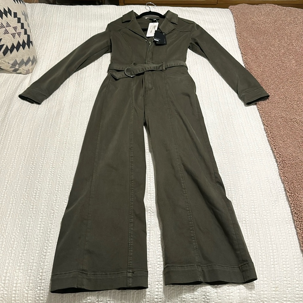 Brand New Paige Army Green Jumpsuit